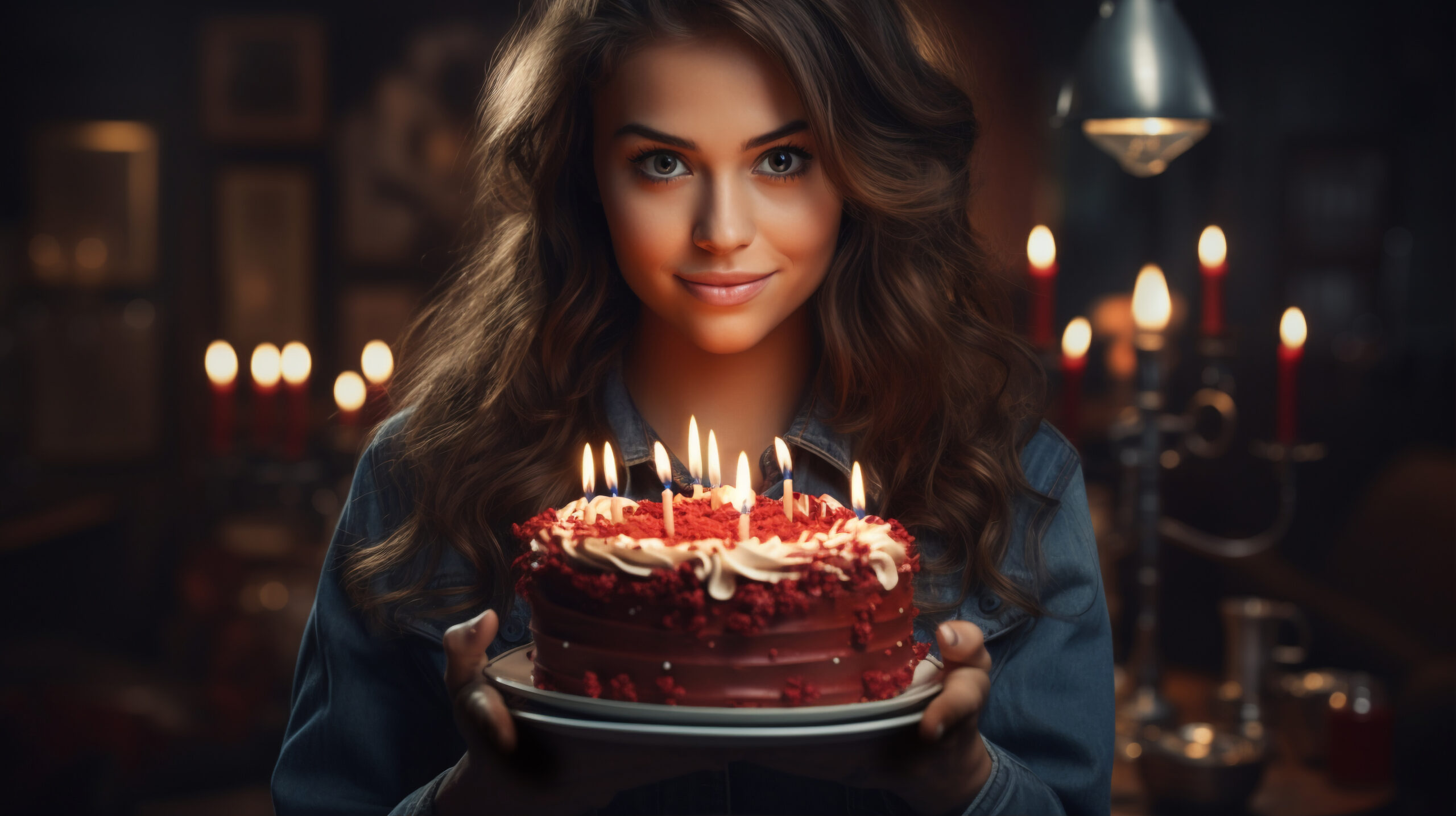 woman-holding-delicious-birthday-cake